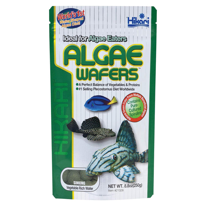 Hikari Algae Wafers – sinking fish food for algae eaters, rich in vegetables and pure spirulina.